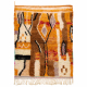 BERBER tepih BJ1250 Boujaad ručno tkan iz Maroka, Boho - bež / narančasto
