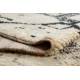 BERBER szőnyeg BJ1077 Boujaad kézzel szőtt Marokkóból, Boho - bézs / fekete