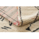 BERBER carpet BJ1077 Boujaad hand-woven from Morocco, Boho - beige / black