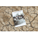 Alfombra de pasillo KARMEL Terra suelo agrietado - caramelo gris 70 cm