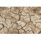 Alfombra de pasillo KARMEL Terra suelo agrietado - caramelo gris 90 cm