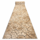 Alfombra de pasillo KARMEL Terra suelo agrietado - caramelo gris 120 cm