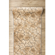 Alfombra de pasillo KARMEL Terra suelo agrietado - caramelo gris 120 cm