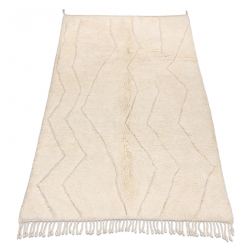 BERBER tapijt MR4315 Beni Mrirt handgeweven uit Marokko, Boho - beige