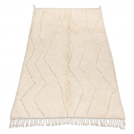 BERBER tepih MR4315 Beni Mrirt ručno tkan iz Maroka, Boho - bež