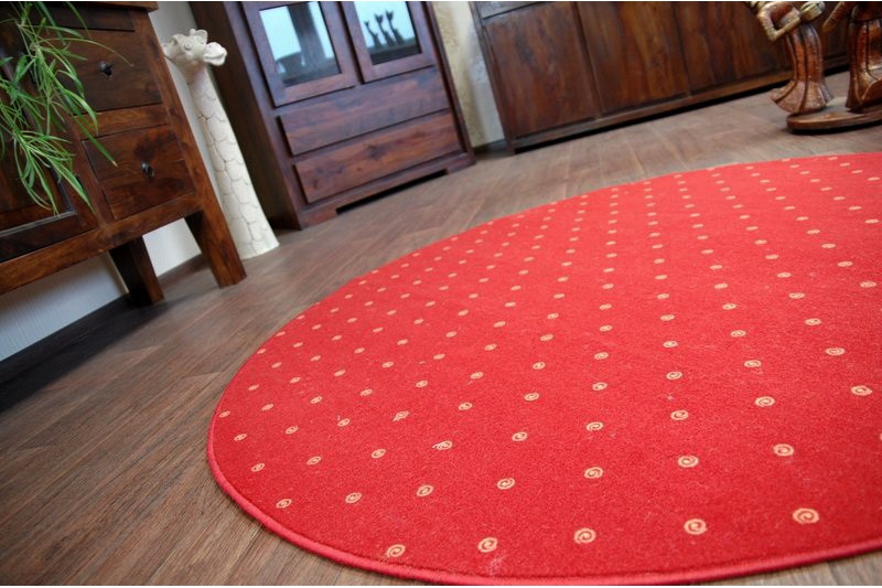 TAPPETO cerchio ETON rosso red rotondo 200 cm