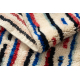 BERBER carpet MR2139 Beni Mrirt hand-woven from Morocco, Lines - beige / red