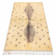 BERBER tapijt BJ1127 Boujaad handgeweven uit Marokko, Ruiten, stippen - beige / grijskleuring
