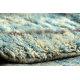Koberec BERBER MR4270 Beni Mrirt, ručně tkaný z Maroka, Abstrakt - béžová / modrý