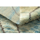 BERBER tepih MR4270 Beni Mrirt ručno tkan iz Maroka, Sažetak - bež / plavarančasto