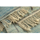 Килим BERBER MR4270 Beni Mrirt Бербер, ръчно тъкан от Мароко, Абстрактен - бежово / синьо