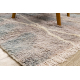 BERBER tapijt BJ1115 Boujaad handgeweven uit Marokko, Ruiten blauw / grijs