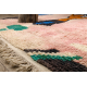 BERBER matto BJ1018 Boujaad käsinkudottu Marokosta, Abstrakti - vaaleanpunaineuusi / sininen
