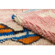BERBER tepih BJ1018 Boujaad ručno tkan iz Maroka, Sažetak - ružičasta / plavarančasto