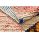 Koberec BERBER BJ1018 Boujaad, ručně tkaný z Maroka, Abstrakt - růžový / modrý