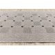 Sizal futó szőnyeg FLOORLUX minta 20079 ezüst / fekete 80 cm