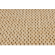 Alfombra de pasillo SIZAL FLOORLUX modelo 20195 color maíz/color café 70 cm