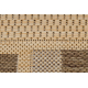 Alfombra de pasillo SIZAL FLOORLUX modelo 20195 color maíz/color café 70 cm