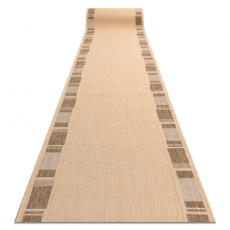 Sizala paklāji FLOORLUX dizains 20195 mais / kafija 80 cm