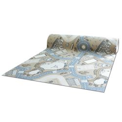 Anti-slip Fitted carpet for kids STREET beige