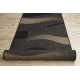 Alfombra de pasillo SIZAL FLOORLUX modelo 20212 negro/ color café 70 cm