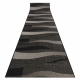Sizal futó szőnyeg FLOORLUX minta 20212 fekete / ezüst 70 cm