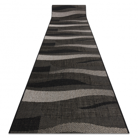 Kilimėliai sizalis FLOORLUX dizainas 20212 juoda / sidabras 70 cm
