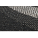 Alfombra de pasillo SIZAL FLOORLUX modelo 20212 negro/plateado 70 cm