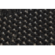 Alfombra de pasillo SIZAL FLOORLUX modelo 20212 negro/plateado 100 cm