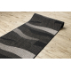 Sizal futó szőnyeg FLOORLUX minta 20212 fekete / ezüst 120 cm