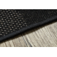 Alfombra de pasillo SIZAL FLOORLUX modelo 20212 negro/plateado 120 cm