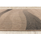 Alfombra de pasillo SIZAL FLOORLUX modelo 20212 color café/negro 70 cm