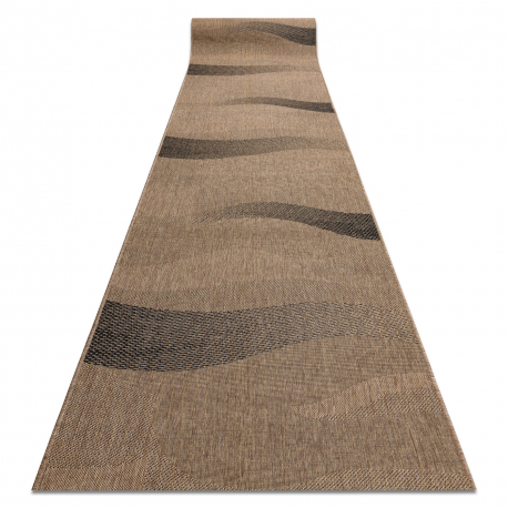 Sizala paklāji FLOORLUX dizains 20212 kafija / melns 100 cm
