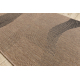 Alfombra de pasillo SIZAL FLOORLUX modelo 20212 color café/negro 100 cm