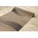 Vloerbekleding SISAL FLOORLUX patroon 20212 coffee / ZWART 100 cm