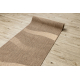 Alfombra de pasillo SIZAL FLOORLUX modelo 20212 color café/color maíz 70 cm