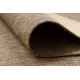 Vloerbekleding SISAL FLOORLUX patroon 20212 coffee / meer 80 cm