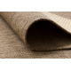 Sizal futó szőnyeg FLOORLUX minta 20212 coffe / mais 100 cm