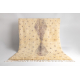 BERBER carpet BJ1127 Boujaad hand-woven from Morocco, Rhombuses, dots - beige / grey