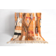 BERBER tapijt BJ1250 Boujaad handgeweven uit Marokko, Boho - beige / oranje