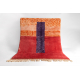 BERBER matta MR4015 Beni Mrirt handvävd från Marocko, geometrisk - röd / orange