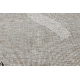 Sizal futó szőnyeg FLOORLUX minta 20212 ezüst / fekete 80 cm