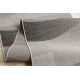 Vloerbekleding SISAL FLOORLUX patroon 20212 zilver / ZWART 80 cm