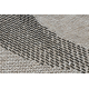 Vloerbekleding SISAL FLOORLUX patroon 20212 zilver / ZWART 100 cm