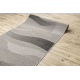 Sizal futó szőnyeg FLOORLUX minta 20212 ezüst / fekete 100 cm