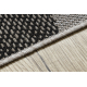 Sizal futó szőnyeg FLOORLUX minta 20212 ezüst / fekete 120 cm