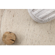 NEPAL circle 2100 beige carpet - woolen, double-sided, natural