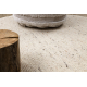 Béžový okrúhly koberec NEPAL 2100 - vlnený, obojstranný, prírodný