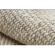 NEPAL 2100 cirkel beige tæppe - uldent, dobbeltsidet, naturligt