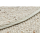 NEPAL 2100 cirkel beige tapijt - wollen, dubbelzijdig, natuurlijk
